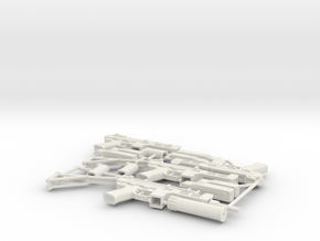 1:6 Spectre M4 SMG set in White Natural Versatile Plastic