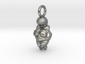 The_Venus_of_Willendorf_Pendant_B in Natural Silver