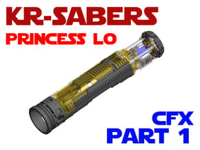KR-Sabers Princess LO - Master Part1 CFX in White Natural Versatile Plastic