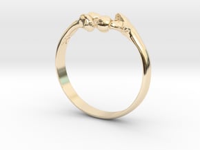 Mead Femur Ring in 14K Yellow Gold