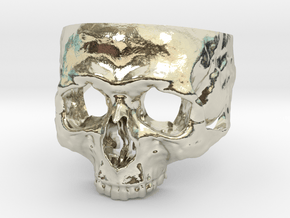 Skull Ring V2 in 14k White Gold
