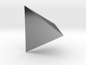 Tetrahedron 1 inch - Platonic Solid  in Polished Silver
