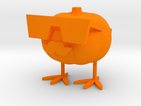 Cool Pumpkin Duck in Orange Processed Versatile Plastic