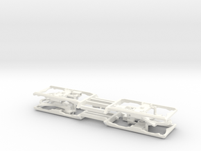 Rahmen und Kupplungsdeichseln für Erzwagen in White Processed Versatile Plastic