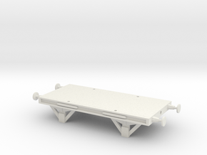 SR Flatcar Posts in White Natural Versatile Plastic