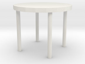 table in White Natural Versatile Plastic: Medium