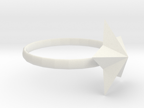 ring in White Natural Versatile Plastic: Medium