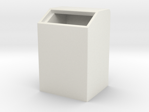box in White Natural Versatile Plastic: Medium