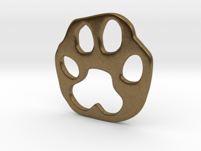 Bobcat paw print in Natural Bronze