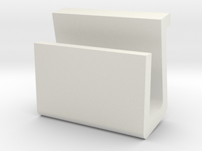 Notebook Holder in White Natural Versatile Plastic