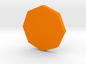 Coaster in Orange Processed Versatile Plastic