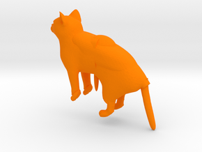 Lazy Cat Ear Plugs in Orange Processed Versatile Plastic