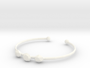 wristband in White Processed Versatile Plastic