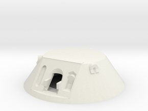 BRDM-2 Turret 1/8 in White Natural Versatile Plastic
