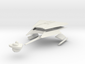 537 Klingon D-10 class model in White Natural Versatile Plastic