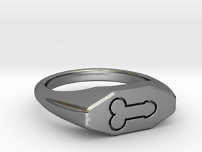 the Weenie Ring in Polished Silver