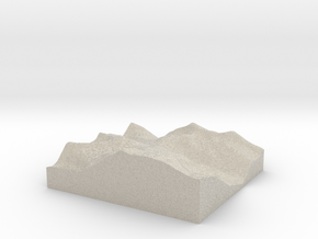 Model of Passo Stelvio in Natural Sandstone