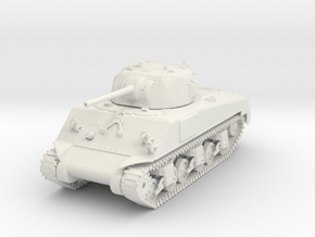 1/72 Scale M4A4 Sherman Tank in White Natural Versatile Plastic
