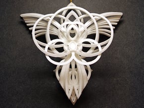 Angel Ornament 1 in White Natural Versatile Plastic