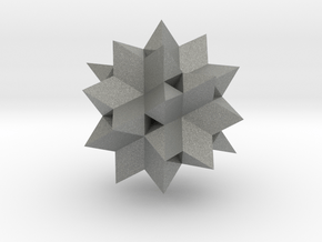 Great Icosahemidodecahedron - Variant 02 in Gray PA12