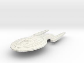 Federation Bravo Class HvyDestroyer  5.3" long in White Natural Versatile Plastic