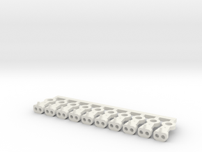 Magno-Electro Couplings for Liliput (Small) x10 in White Natural Versatile Plastic