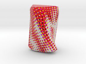 Small "Printed Paper" Vase in Full Color Sandstone