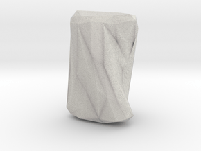"Crumpled Paper" Vase in Full Color Sandstone