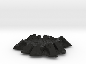 Razor Crest Crater Miniature Scenery in Black Premium Versatile Plastic