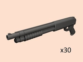 28mm Pump-action shotguns  in Tan Fine Detail Plastic
