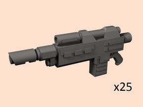 28mm SciFi hot shot rifles in Tan Fine Detail Plastic