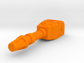 Starcom - Blast Track - Turret canon in Orange Processed Versatile Plastic