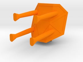Starcom - Blast Track - Turret FLAK Turbolaser in Orange Processed Versatile Plastic