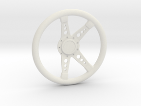 Genesis GT1 Racing Steering Wheel for RC Car  in White Natural Versatile Plastic