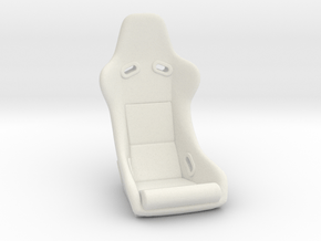 GRS300 Racing Seat for RC Car or Truck in White Natural Versatile Plastic