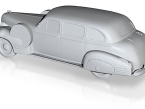 1/72 Scale Cadillac Fleetwood 75 1938 in Tan Fine Detail Plastic