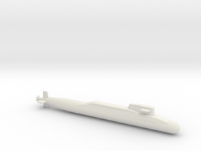 1/700 Scale Xia class Type 092 Chinese Submarine in White Natural Versatile Plastic