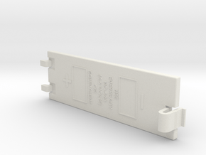 Apple Mac Plus Battery Cover in White Natural Versatile Plastic: Small