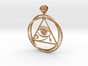 Eye of Ra DNA pendant in Natural Bronze