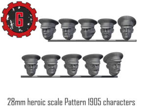28mm heroic scale P05 cap Characters in Tan Fine Detail Plastic: Small