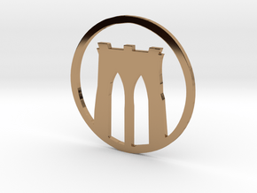 Brooklyn Bridge pendant in Polished Brass