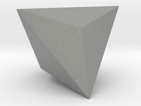 Triakis Tetrahedron - 1 Inch - Catalan Solids in Gray PA12