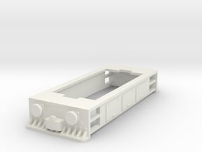 Tram engine base for Kato 11-109 with buffers in White Natural Versatile Plastic