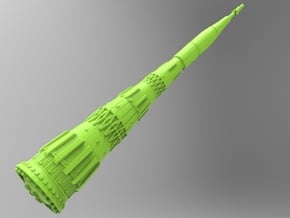 1/600 N1 Rocket in White Natural Versatile Plastic