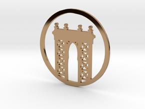 Manhattan Bridge pendant in Polished Brass