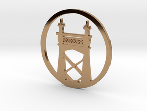 Queensboro Bridge pendant in Polished Brass