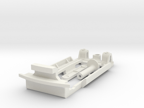 Chassis for Scalextric 1275 GT (C122) in White Natural Versatile Plastic