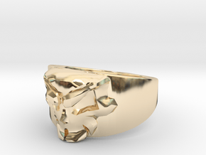 Skull Ring Size 10 in 14K Yellow Gold