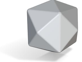 Tetrakis Hexahedron - 1 Inch - Rounded V2 in Tan Fine Detail Plastic