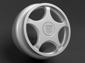 1/64 scale Porsche 959 wheels 8mm Dia - 4 sets in Tan Fine Detail Plastic